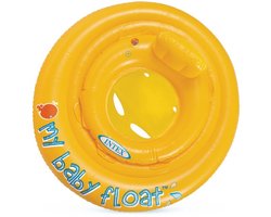 Intex Babyswim baby float opblaasbare zwemring voor baby's - veilige en comfortabele baby zwemband - ideaal voor zwembad en vakantie - stevig materiaal en stabiel ontwerp - vrolijke kleuren en speels design - eenvoudig op te blazen en mee te nemen
