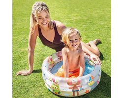 Intex Beach Buddies 3-Ring Baby Opblaaszwembad - Ø 61 x 22 cm