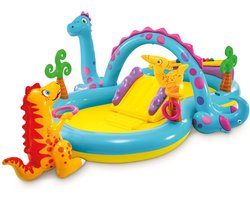Intex Dinoland Opblaaszwembad met glijbaan - 302 x 229 x 112 cm