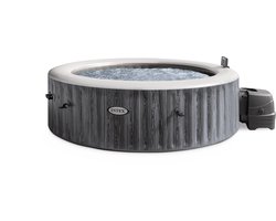 Intex Hottub PureSpa Greywood Deluxe Bubble Massage Set 6-persoons - Ø 216 x 71 cm