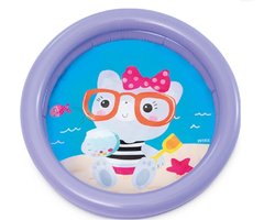 Intex kinder opblaas zwembad - lila paars - 61 cm - voor dreumesen/peuters