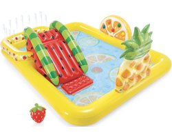 Intex Kinderzwembad - Glijbaan - Waterparadijs - Twee badjes - Fruit thema