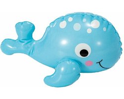 Intex opblaasbare dolfijn - kunststof - lichtblauw/wit - 25 x 23 cm - waterspeelgoed