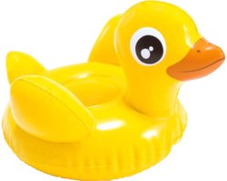 Intex opblaasbare eend - kunststof - geel - 22 x 18 cm