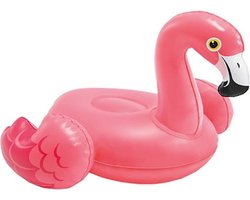 Intex opblaasbare flamingo - kunststof - roze - 25 x 23 cm