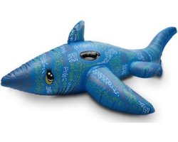 Intex opblaashaai blauw