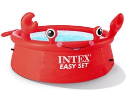 Intex Opblaaszwembad Happy Crab 183 X 51 Cm Pvc Rood