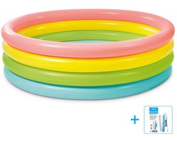 Intex - Opblaaszwembad - Sunset Glow Pool - Vanaf 3 jaar - Ø 168 x 46 cm inclusief reparatiesetje