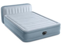 Intex Plush Headboard Luchtbed met ingebouwde pomp - 236 x 152 x 46 cm