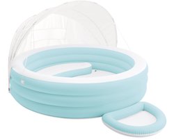 INTEX - Pool - Lounge - Float - met - Luifel - 277 - x - 221 - x - 137 - cm - Rond - voor