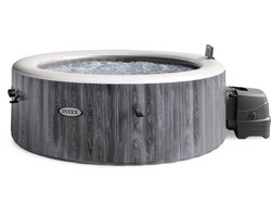 Intex PureSpa Greywood Deluxe Bubble Massage Set 4-persoons - Ø 196 x 71 cm