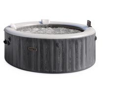 Intex PureSpa Greywood Deluxe Opblaasbare spa 4 persoons - Ø 196 x 71 cm (WIFI bediening)