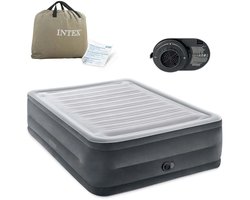 Intex Queen Comfort-Plush High Rise Luchtbed met ingebouwde pomp - 203x152x56 cm