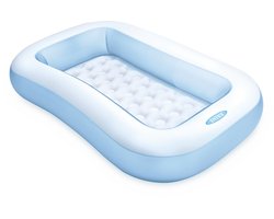 Intex Rechthoekig Opblaaszwembad Blauw - 166 x 100 x 25 cm