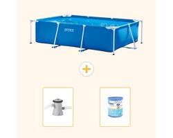 Intex Rond Opblaasbaar Easy Set Zwembad - 183 x 51 cm - Rood - Krab - Inclusief Zwembadfilterpomp - Filter - 3-delig