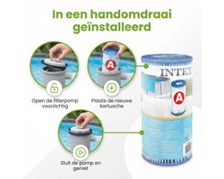 Intex Rond Prism Frame Zwembad - 610 x 132 cm - Grijs - Inclusief Pomp - Ladder - Grondzeil - Afdekzeil - Onderhoudspakket - Verlichting - 9-delig