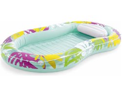 Intex Tanning pool Oasis - L202 x B120 cm - groen - tanning bed - tanning lounge - luchtbed/lounge
