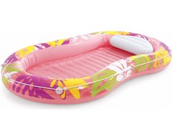 Intex Tanning pool Oasis - L202 x B120 cm - roze - tanning bed - tanning lounge - luchtbed/lounge