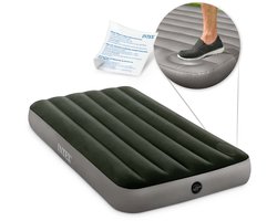 Intex Twin Dura-Beam Downy Luchtbed met ingebouwde voetpomp - 191x99x25 cm