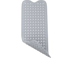 Intirilife antislip badmat in grijs - Huidgevoelige BPA-vrije schimmelbestendige douchemat, machinewasbaar