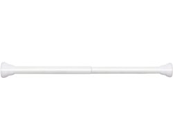 Intrekbaar bereik 30-45cm Wit MY-887 Binnen vaste ponsvrije roestvrijstalen intrekbare ingebouwde veergordijnstang douchegordijnstang kledingdroogstang - buisdiameter 25mm