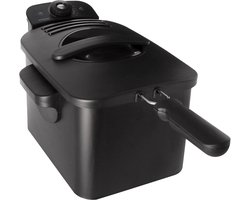 Inventum GF431B - Frituurpan - 3 liter - Tot 190 graden - 2200 watt - Koude zone - Friteuse - Oliebollen pan - Zwart - Beste Koop Augustus 2025