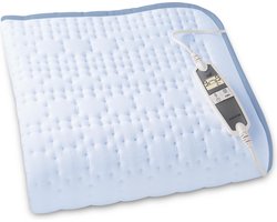 Inventum HN197VB elektrische onderdeken 160x80 cm - Eenpersoons - 9 warmtestanden - Aparte voetzone - Anti allergie - Antibacterieel - Warmtedeken - Extra snel warm - Uitwasbaar - Automatische uitschakeling - Oververhittingsbeveiliging - Fleece