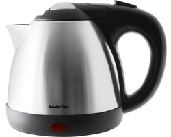 Inventum HW508 Mini Waterkoker - Inhoud 0,8 liter - Roestvrijstaal - 1100 watt - Reiswaterkoker - Geschikt voor camping - RVS/Zwart