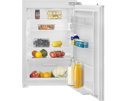 Inventum IKK0882D 88 cm stille energiezuinige inbouw koeler - Koelkast - Superkoelen - Deuralarm - Vakantiestand - 126 liter - Vershoudlade - Deur op deur - Wit
