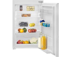 Inventum IKK0882S 88 cm stille energiezuinige inbouw koeler - Koelkast - Superkoelen - Deuralarm - Vakantiestand - 126 liter - Vershoudlade - Sleepdeur - Wit