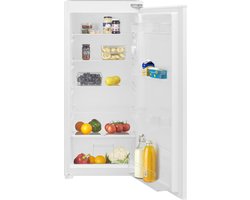 Inventum IKK1222S 122 cm energiezuinige inbouw koeler - Zeer stil - Koelkast 193 liter - Superkoelen - Vakantiestand - Vershoudlade - Sleepdeur - Wit