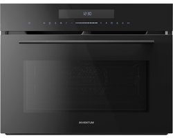 Inventum IMC4535GT - Inbouw combi-oven - Hetelucht - Magnetron - Grill - 50 liter - 45 cm hoog - Tot 250 graden - Zwart - Beste Koop Maart 2026