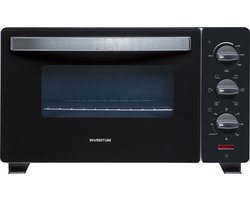 Inventum OV207B - Vrijstaande heteluchtoven - 20 liter - 1350 watt - 6 programma's - Zwart