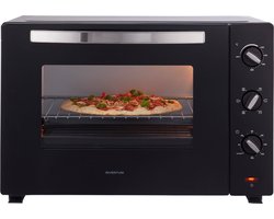 Inventum OV607B - Vrijstaande heteluchtoven - Draaispit - 60 liter - 2000 watt - 6 programma's - Zwart