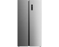 Inventum SKV0178R No Frost energiezuinige Amerikaanse koelkast - 555 liter - Digitaal led-display - Stil: 37 dB Superkoelen - Supervriezen - 2 deuren - Energielabel D - RVS