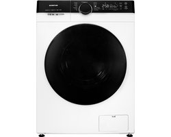 Inventum VWM9010W - Wasmachine - 9kg - 14 programma's - 1400 toeren - Energieklasse A - Steam Clean - Wit/Zwart