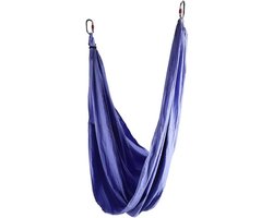 Inversie Swing Sling Hangmat voor Yoga - Ademende Nylon Stoffen - Anti-zwaartekracht Fitnessstudio - Elegant Paars