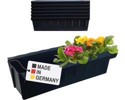 Inzetstukken voor Bloembakken met Ophangsysteem - Zwart, 37,3 cm - Geschikt voor Europallets, Balkon, en Tuin