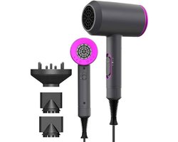 Ionische Fohn met Diffuser - Haardroger Krullen - Haardroger met Diffuser - Diffuser Fohn Krullen - Snel, Pluisvrij, Glanzend – 5x Sneller Droogresultaat - Geluidsarm