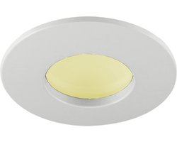 IP44 Inbouwspot Hilma met Philips HUE White - inbouwspot - Wit - rond - voor badkamer / overkapping / buiten - IP44 - GU10 - Buitendiameter: 85MM - boorgat: 70-76MM - min. Inbouwdiepte: 90MM