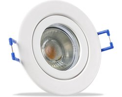 IP44 LED Inbouwspot Lucy - badkamer of buiten - Ronde spot - Wit - Koel Wit - 4000K - 3Watt - Philips