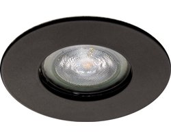 IP65 LED Inbouwspot | Merve - Rond Zwart - Warm Wit- Niet Dimbaar 2.7W- Philips