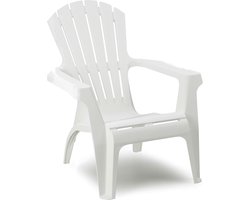 Ipae-Progarden Dolomiti tuinstoel Lounge Harde stoel Harde rugleuning Polypropyleen (PP) Wit