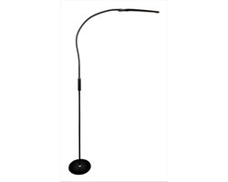 Iris Vloerlamp Lumi - Staande Lamp -Dimbaar - Leeslamp - Daglichtlamp - Handwerklamp - Hobbylamp - Flexibele arm - zwart