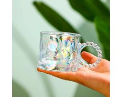 Iriserende Glazen met Oortje - 2 Stuks - 260ml