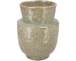 Iron stone groene vaas 21x27cm