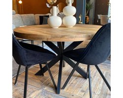 IronWood Eettafel Mangohout - Rond 100cm