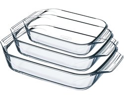 Irresistible Ovenschaal - Set van 3 Stuks - Glas - Pyrex