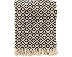 ISABELLA | plaid 150x200 cm | Raven | zwart | multicolor | Hoii