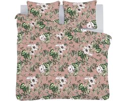 iSeng Fleur Dekbedovertrek - Tweepersoons - 2-persoons (200x200/220 cm + 2 slopen) - Pink